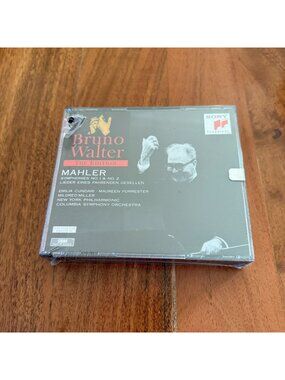 Bruno Walter Mahler Symphonies 1 & 2 Lieder 2-CD Sony Classical Remastered SBM